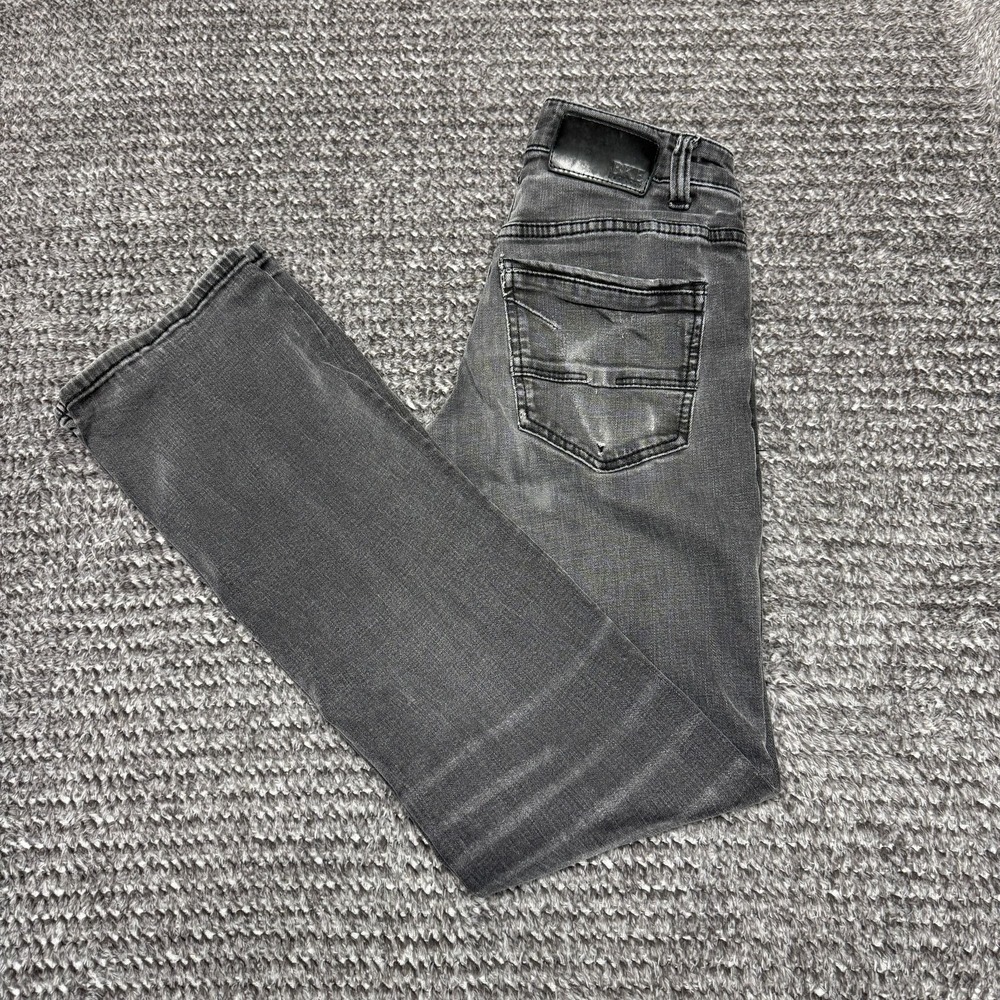 BKE Mens Aiden Bootcut Jeans‎ Size 26x34 Gray Faded Wash Stretch Denim